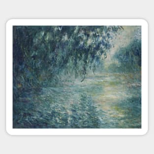 Morning on the Seine by Claude Monet Sticker